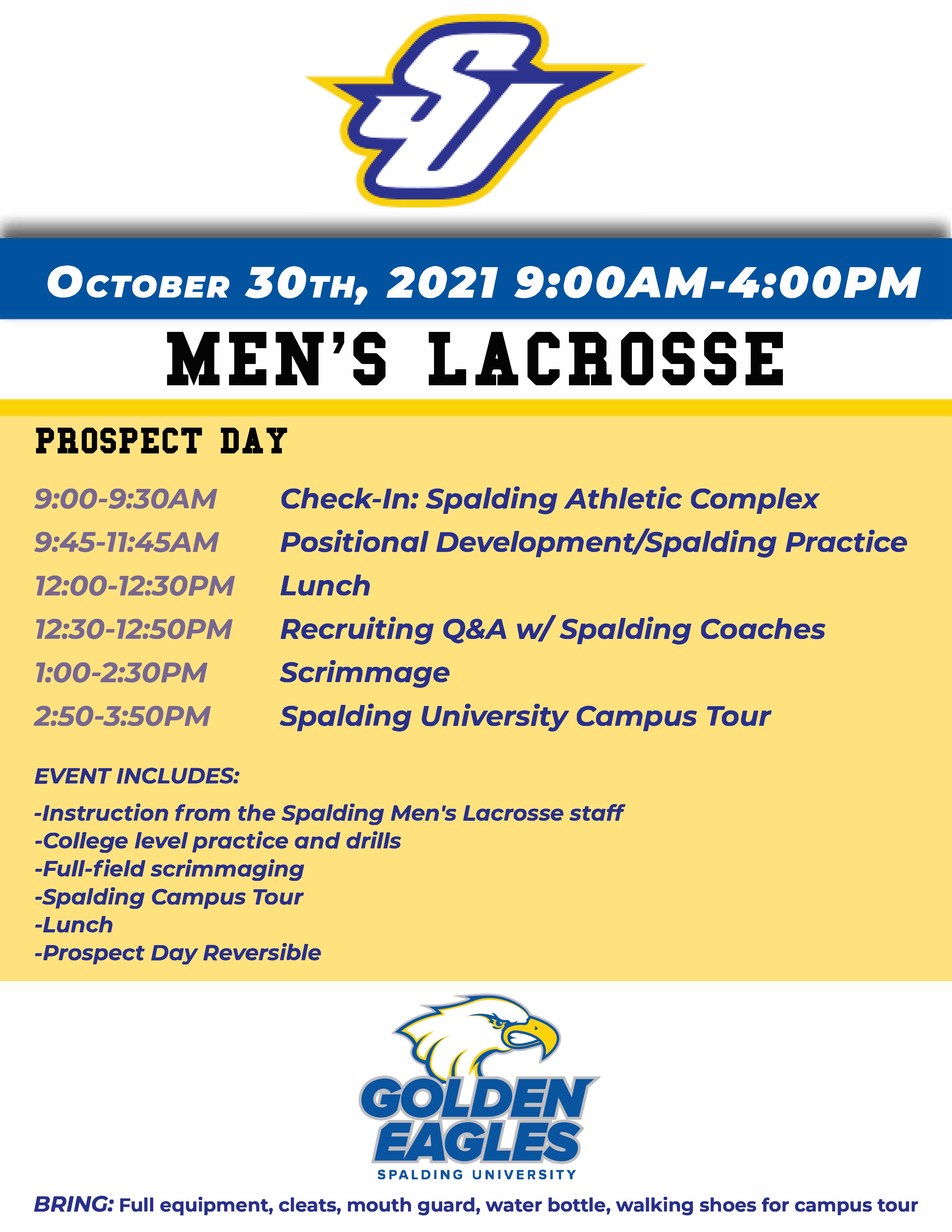 Spalding Men's Lacrosse Registration